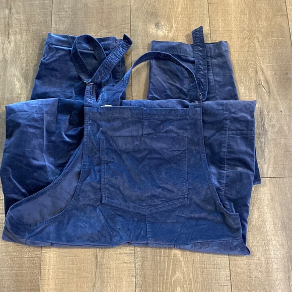 Velvet blue overalls - Picture 1 of 2